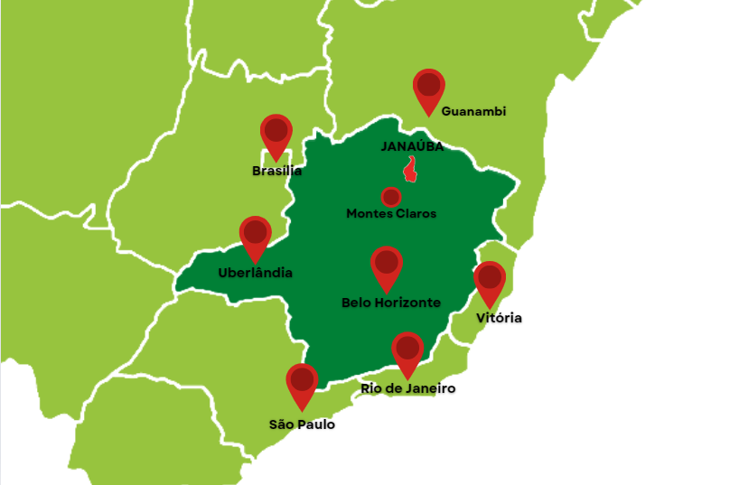 Mapa Janaúba